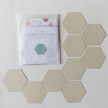 2"-Hexagon-Papierschablonen