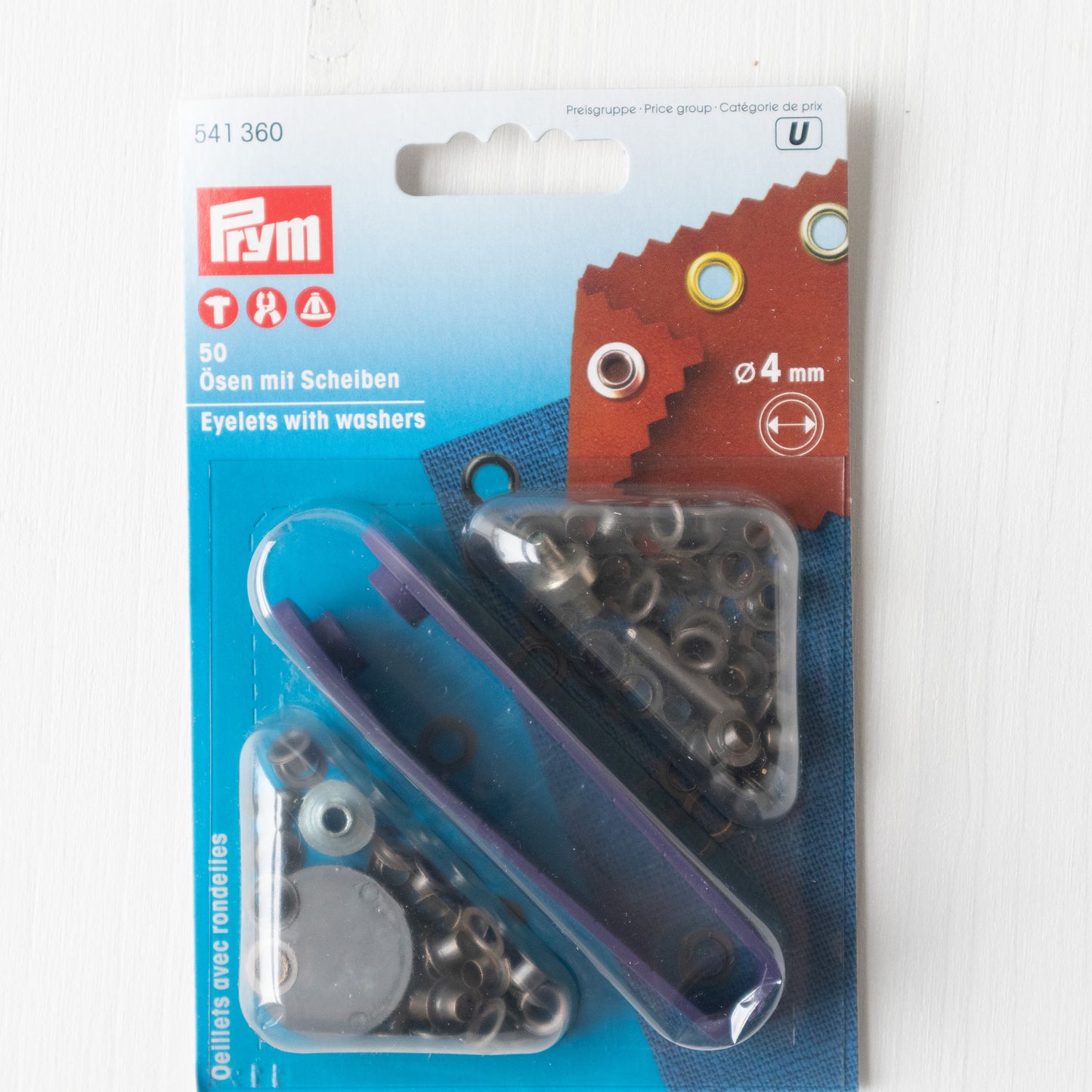 Prym Ösen mit Scheiben (4mm)