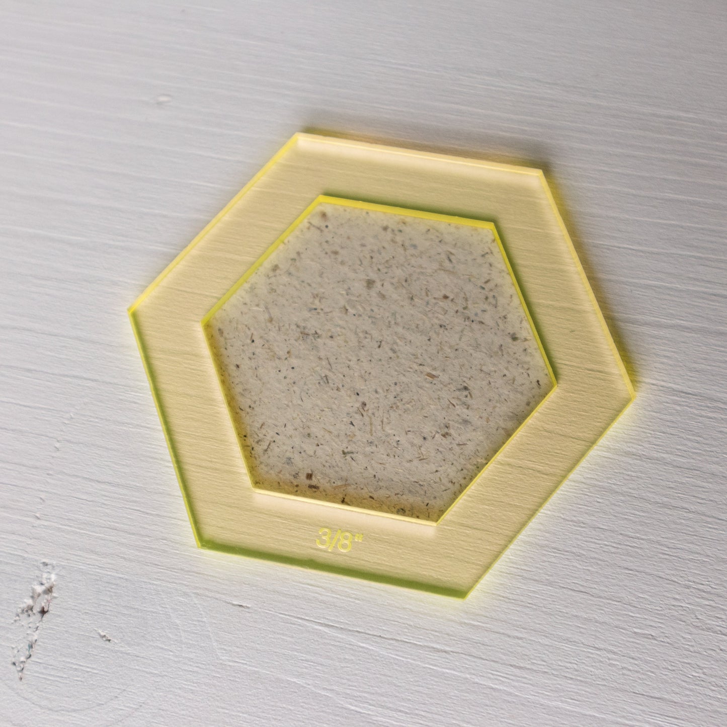 1"-Hexagon-Acrylschablone