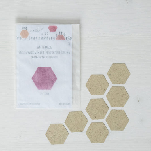 3/4 inch-Hexagon-Papierschablonen (125 Stück) EPP English Paper Piecing Lieseln