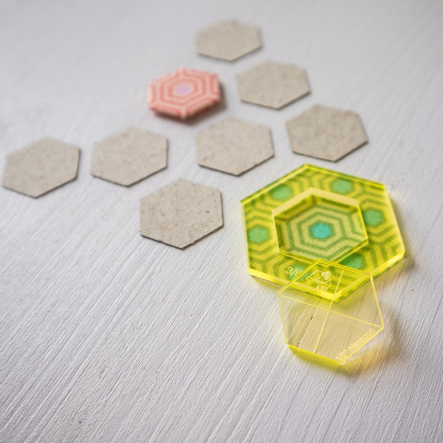 1/2" Hexagon-Acrylschablone