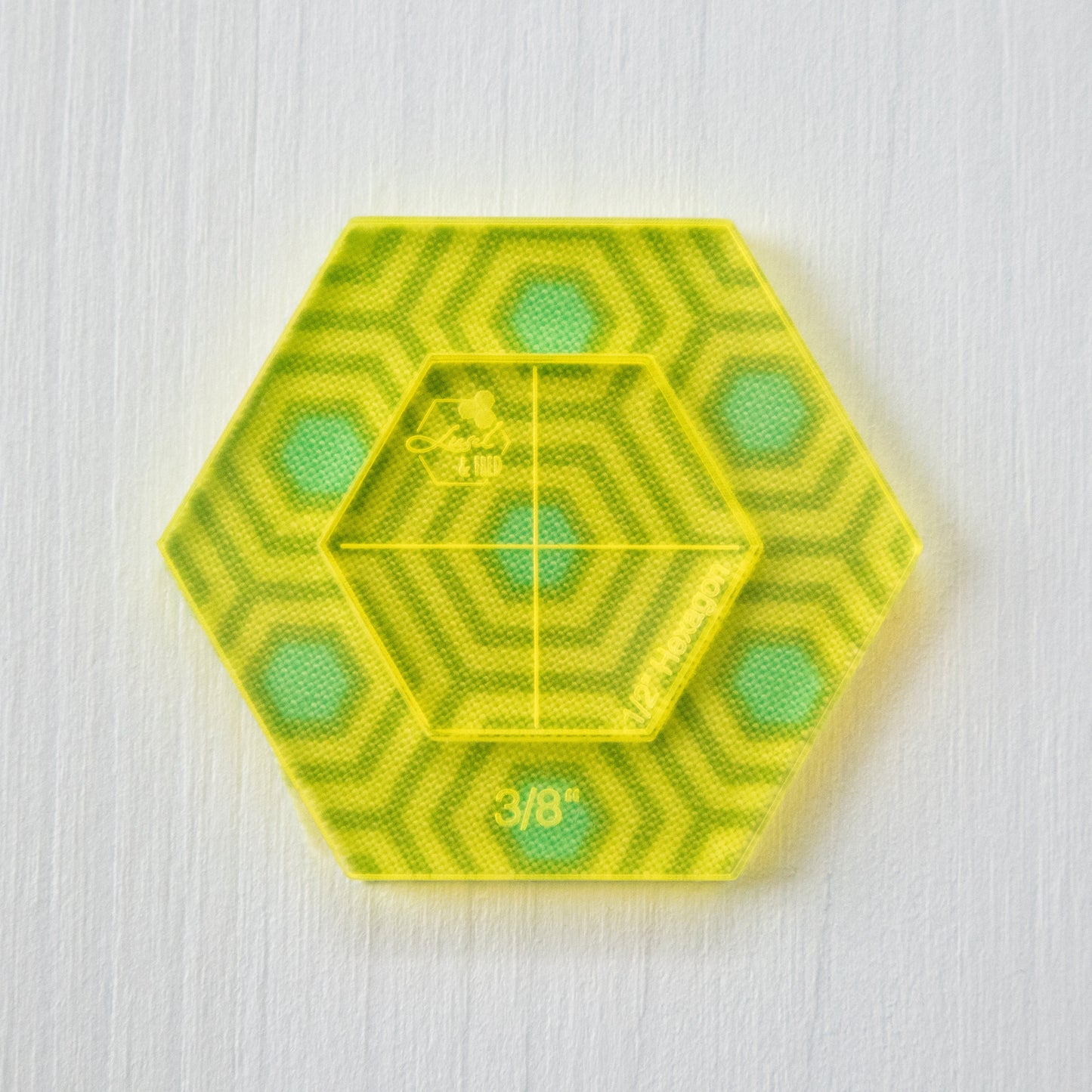 1/2" Hexagon-Acrylschablone