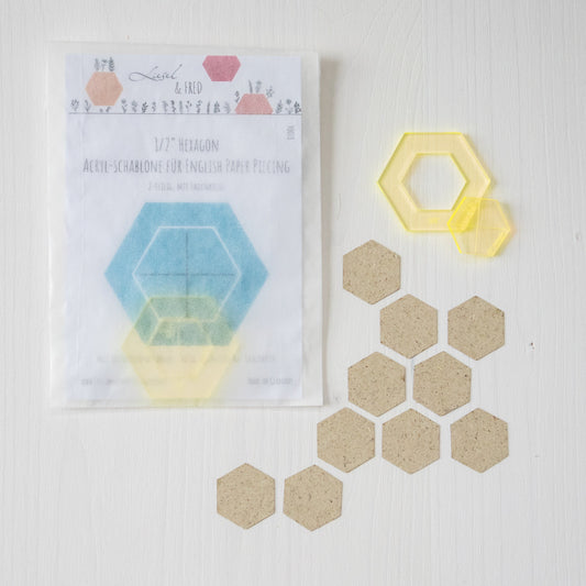 1/2 inch Hexagon-Acrylschablone EPP English Paper Piecing Lieseln