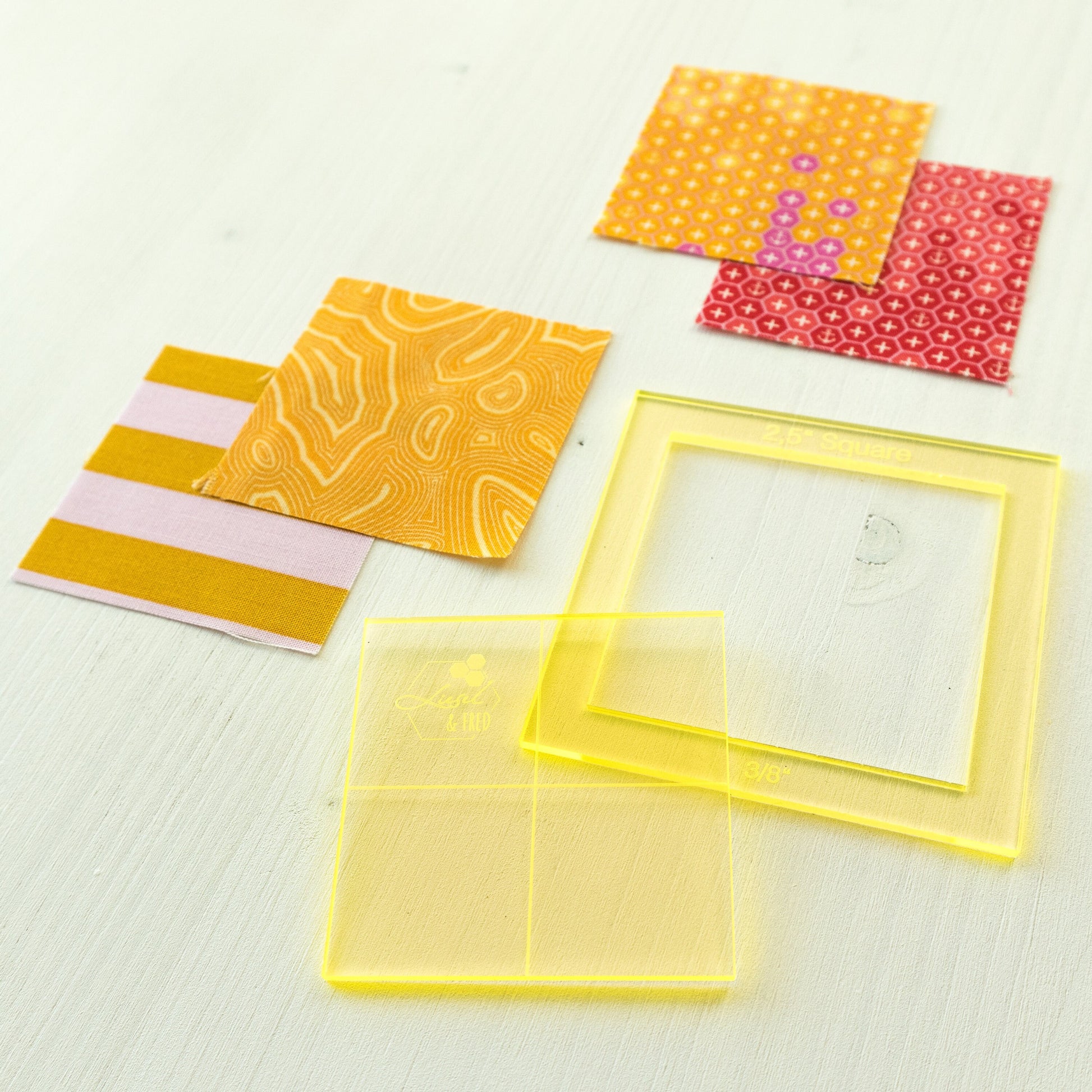 2.5 inch Quadrat Acryl EPP English Paper Piecing Lieseln Schablone
